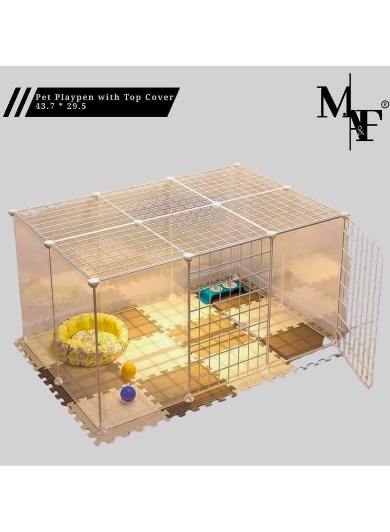 M.A&F's DIY Pet Playpen, Animal Cage Portable pet panels,Pigs, Rabbits,Dog Cage,Cat Cage Crate Fence Tent for Indoor Outdoor - Image 1